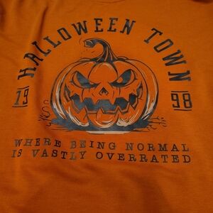 Halloween Town Women's SM Oversized Sweat Suit 1998 Orange